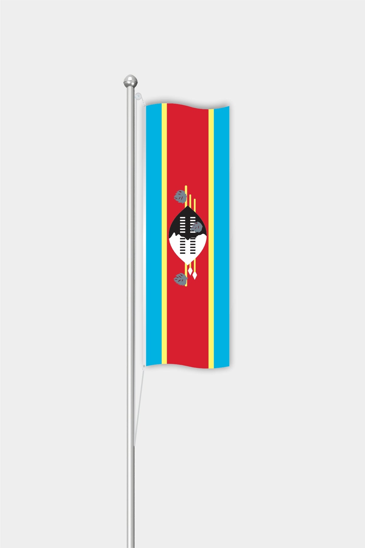 Outdoor Vertical Swaziland Flag — Polyester