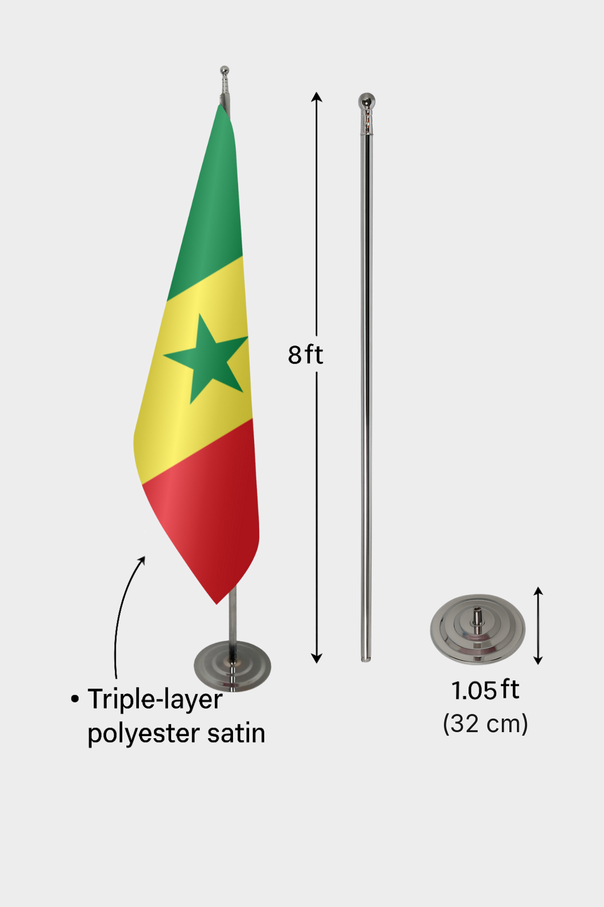 Senegal Makam Bayrağı — Tören Sunumu