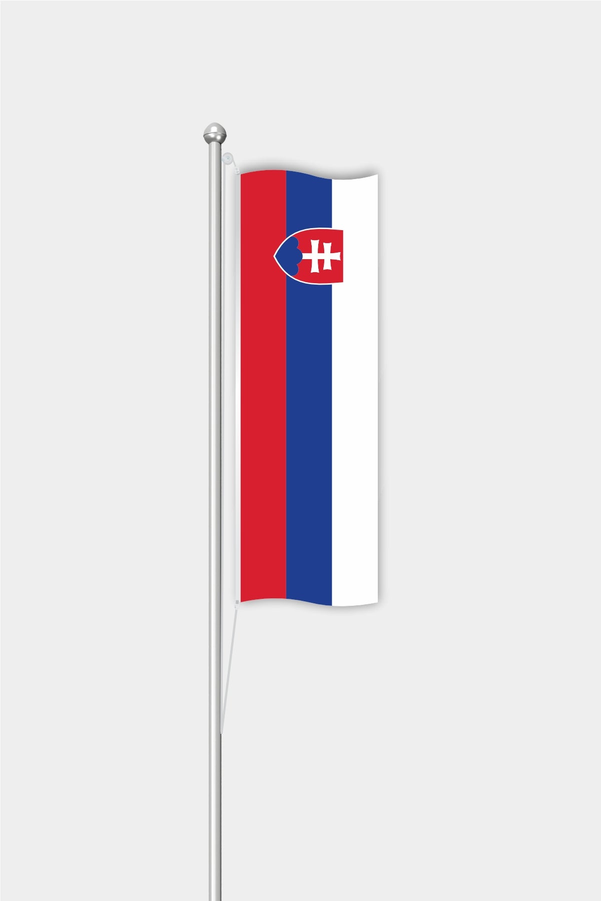 Outdoor Vertical Slovakia Flag — Polyester