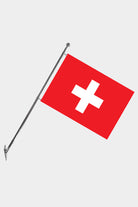 Switzerland Wall-Mounted Telescopic Flagpole Set — Polyester