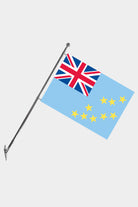 Tuvalu Wall-Mounted Telescopic Flagpole Set — Polyester