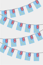 Tuvalu Rectangular Flag Bunting - 50 Meters Premium String Flags for Party Decoration | Professional Quality Raschel Fabric