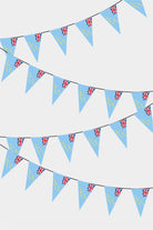Tuvalu Triangular Flag Bunting - 50 Meters Premium Pennant Flags for Party Decoration | Professional Quality Raschel Fabric