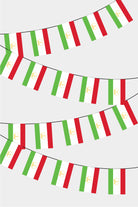 Tajikistan Rectangular Flag Bunting - 50 Meters Premium String Flags for Party Decoration | Professional Quality Raschel Fabric