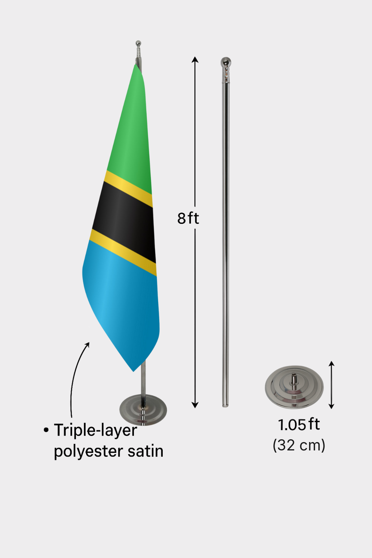 Tanzanya Makam Bayrağı — Tören Sunumu