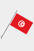 Tunisia Wall-Mounted Telescopic Flagpole Set — Polyester