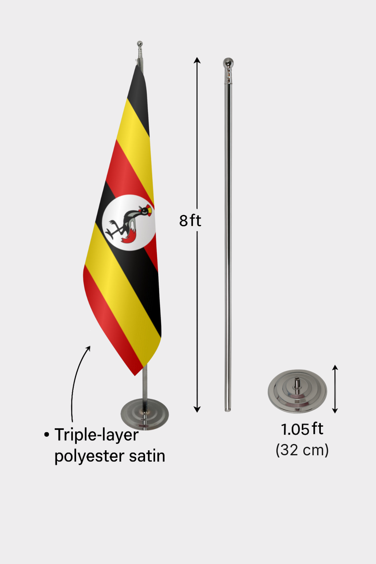 Uganda Makam Bayrağı — Tören Sunumu