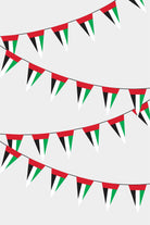 United Arab Emirates Triangular Flag Bunting - 50 Meters Premium Pennant Flags for Party Decoration | Professional Quality Raschel Fabric