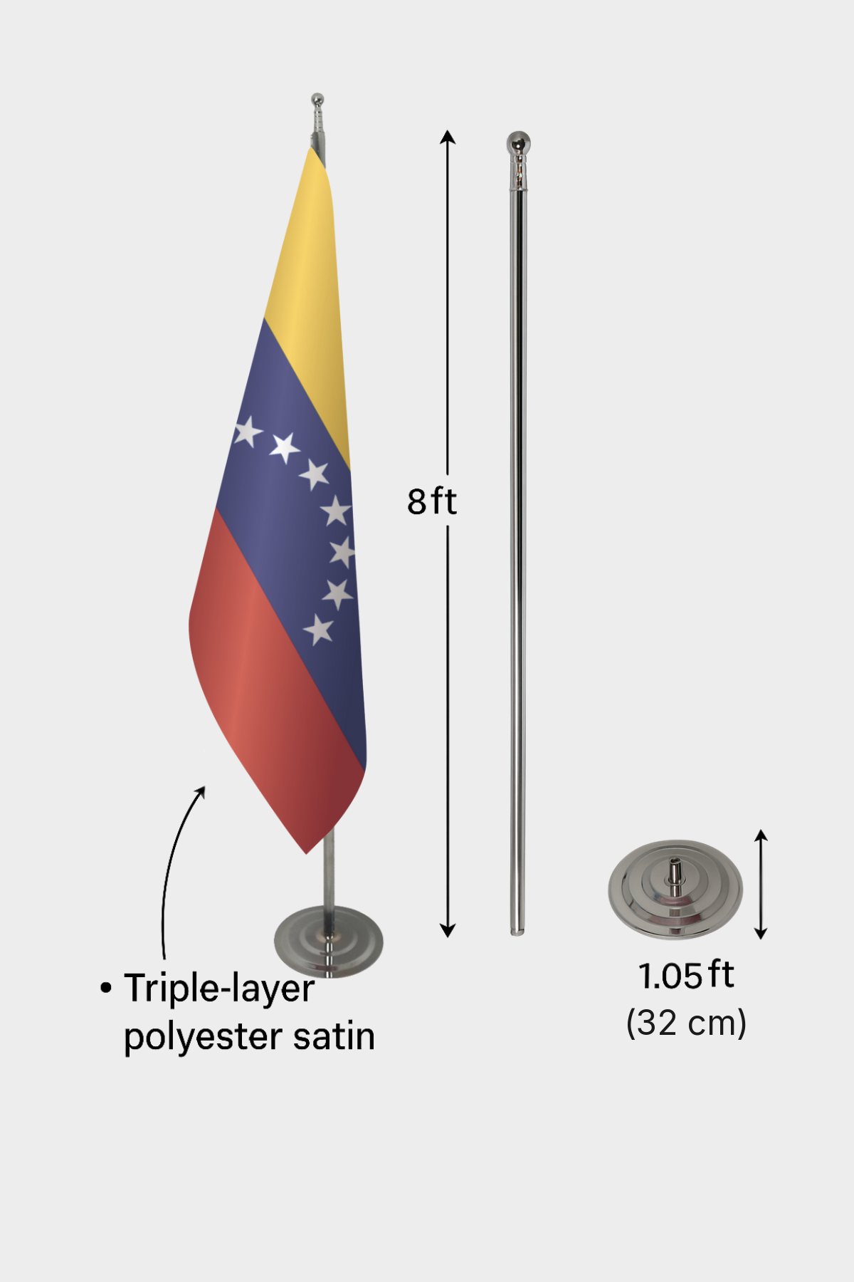 Venezuela Makam Bayrağı — Tören Sunumu