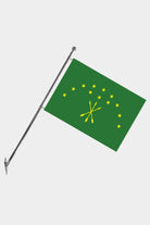 Adygea Wall-Mounted Telescopic Flagpole Set — Polyester
