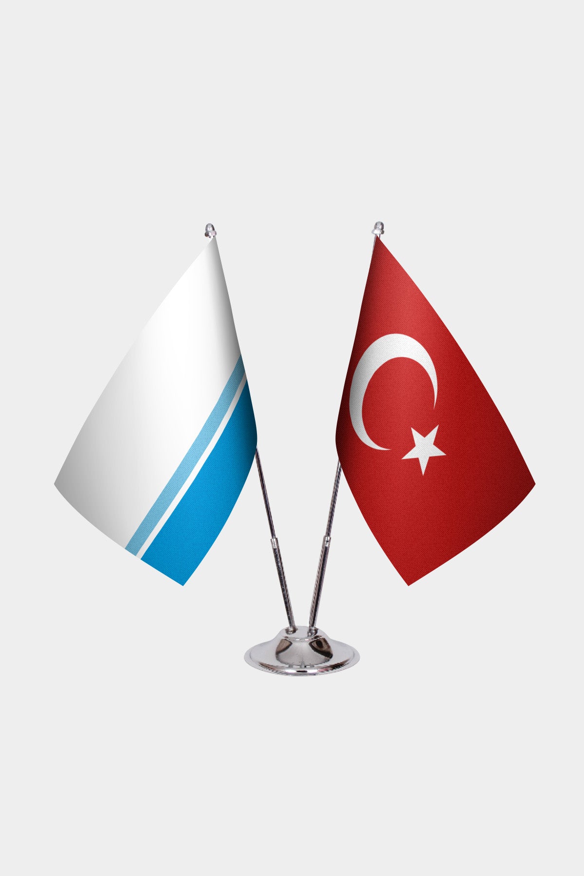 Ensemble de Drapeaux de Bureau République de l'Altaï & Turquie