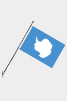 Antarctica Wall-Mounted Telescopic Flagpole Set — Polyester
