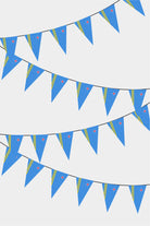 Aruba Triangular Flag Bunting - 50 Meters Premium Pennant Flags for Party Decoration | Professional Quality Raschel Fabric