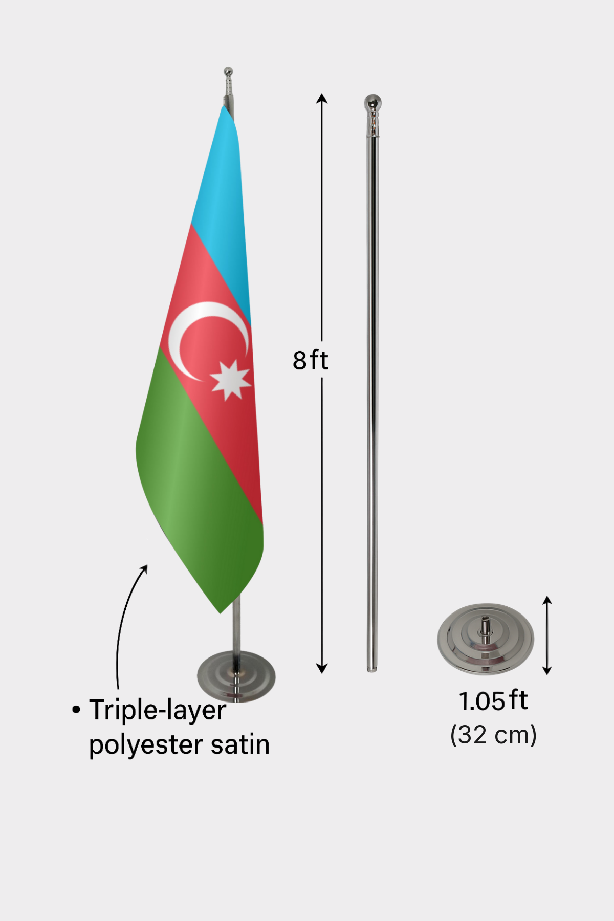 Azerbaycan Makam Bayrağı — Tören Sunumu