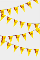 Chuvashia Triangular Flag Bunting - 50 Meters Premium Pennant Flags for Party Decoration | Professional Quality Raschel Fabric