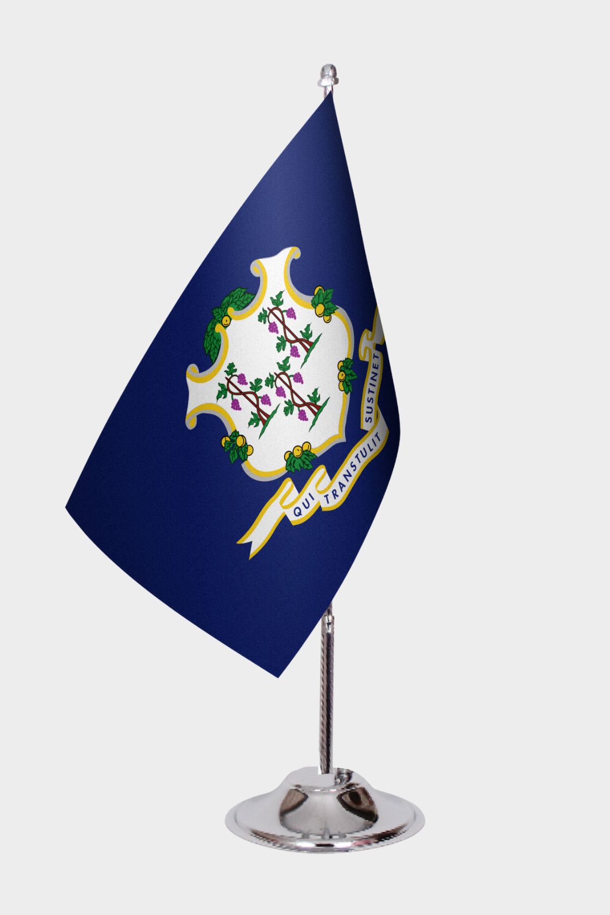 Connecticut State Desk Flags — Full View