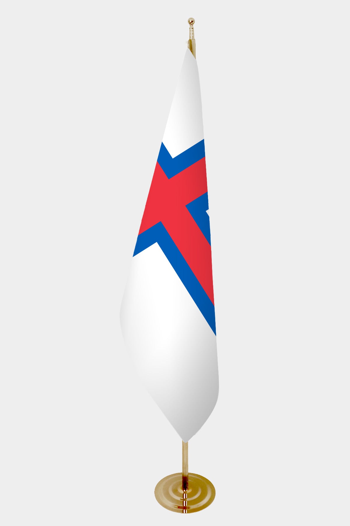 Faroe Islands Official Indoor Flag — Gold Pole all-groups