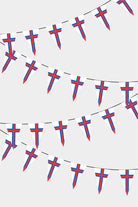 Guirlande de drapeaux triangulaires des Îles Féroé 50 m