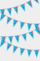 Fiji Triangular Flag Bunting - 50 Meters Premium Pennant Flags for Party Decoration | Professional Quality Raschel Fabric