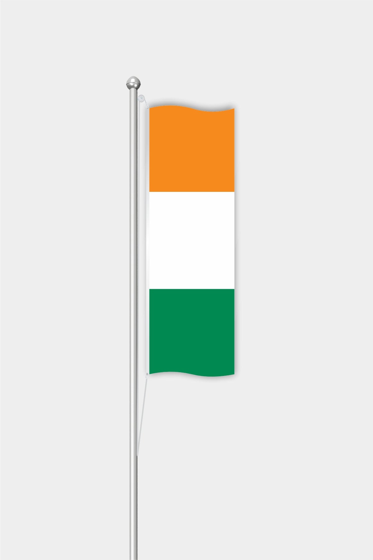 Outdoor Vertical Ivory Coast Flag — Polyester