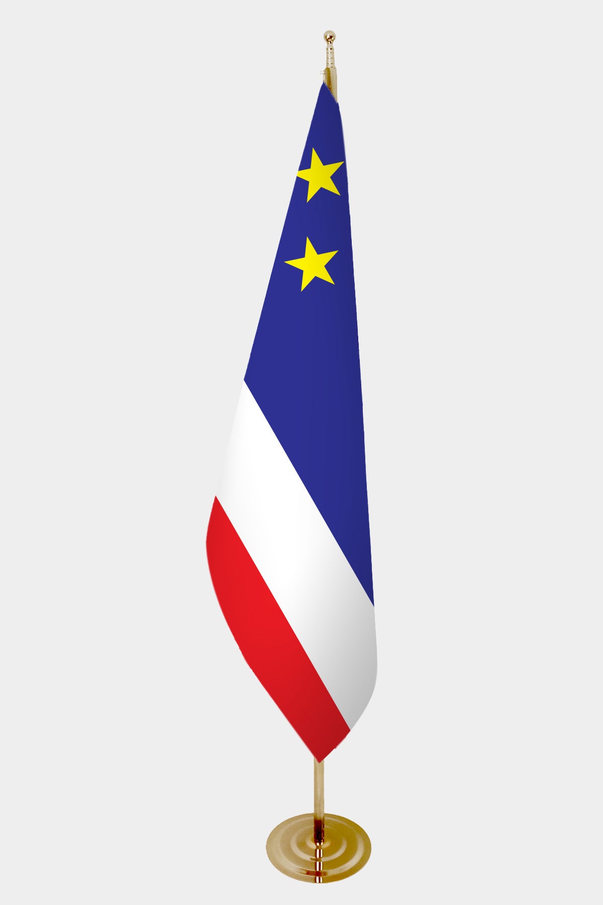 Gagauzia Official Indoor Flag — Double Satin, Gold Pole