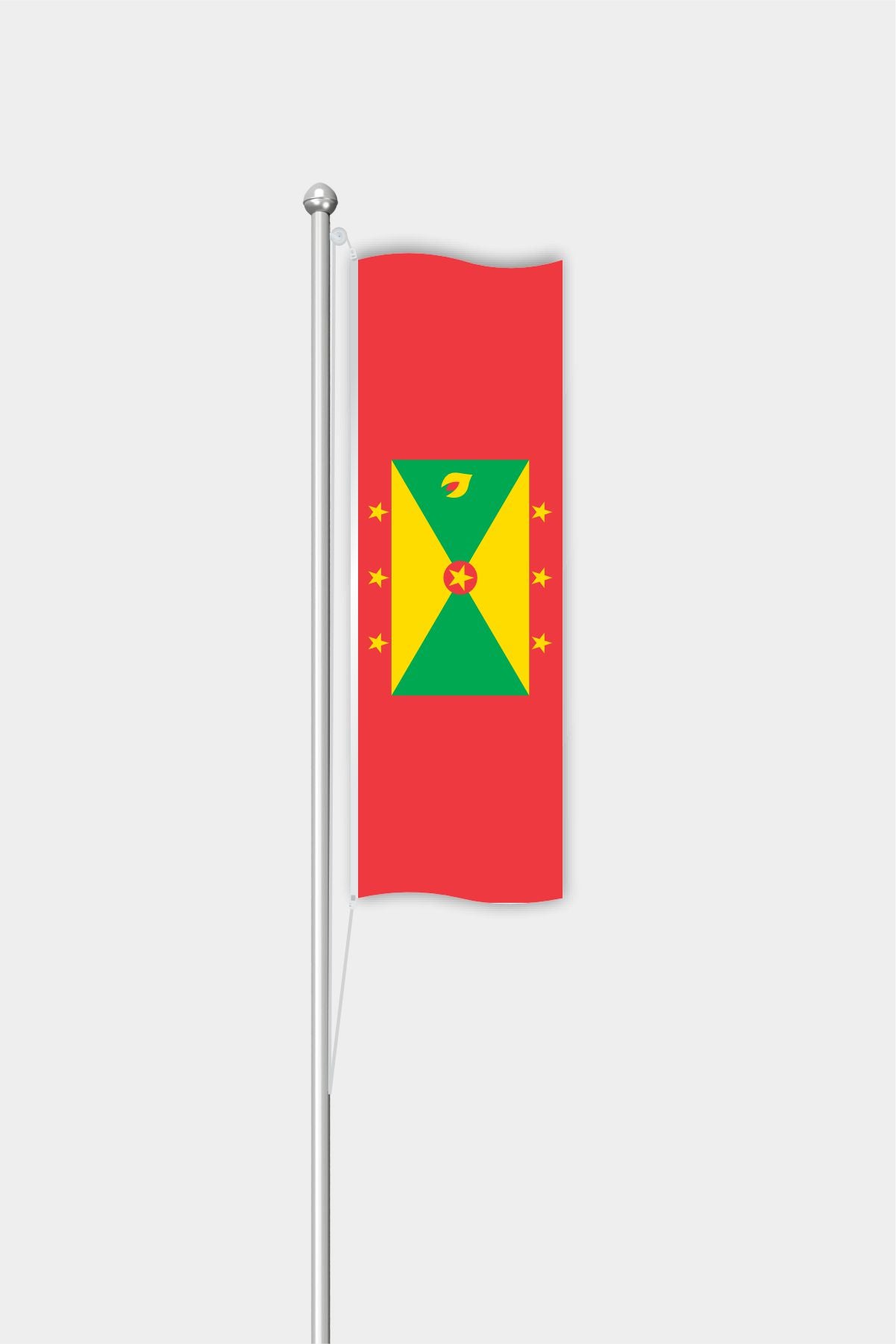 Outdoor Vertical Grenada Flag — Polyester