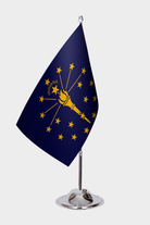 Indiana State Desk Flags — Full View