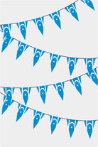 Iraqi Turkmen Triangular Flag Bunting - 50 Meters Premium Pennant Flags for Party Decoration | Professional Quality Raschel Fabric