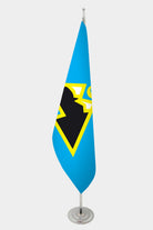 Drapeau officiel d'intérieur des Karatchaïs — mât chromé