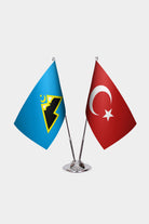 Ensemble de Drapeaux de Bureau Karatchaï & Turquie