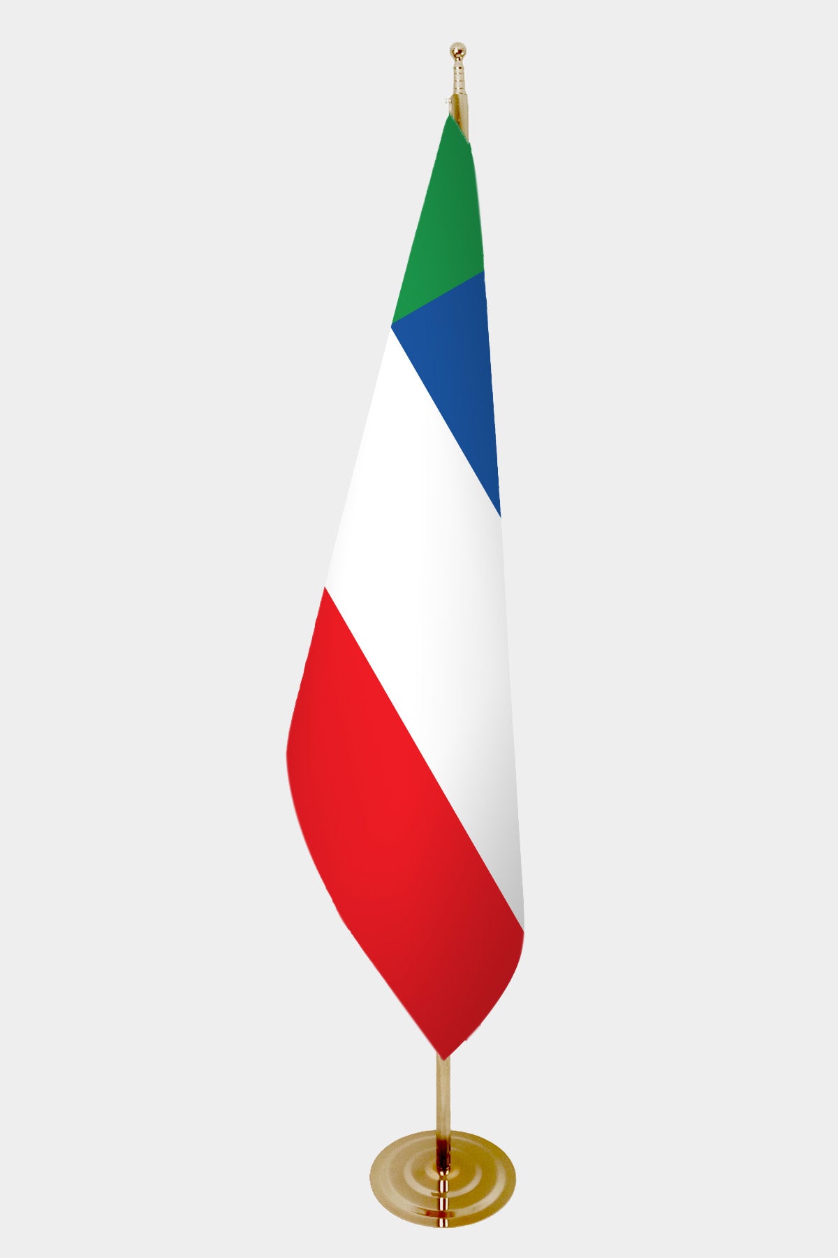 Drapeau officiel d'intérieur de la Khakassie — mât doré
