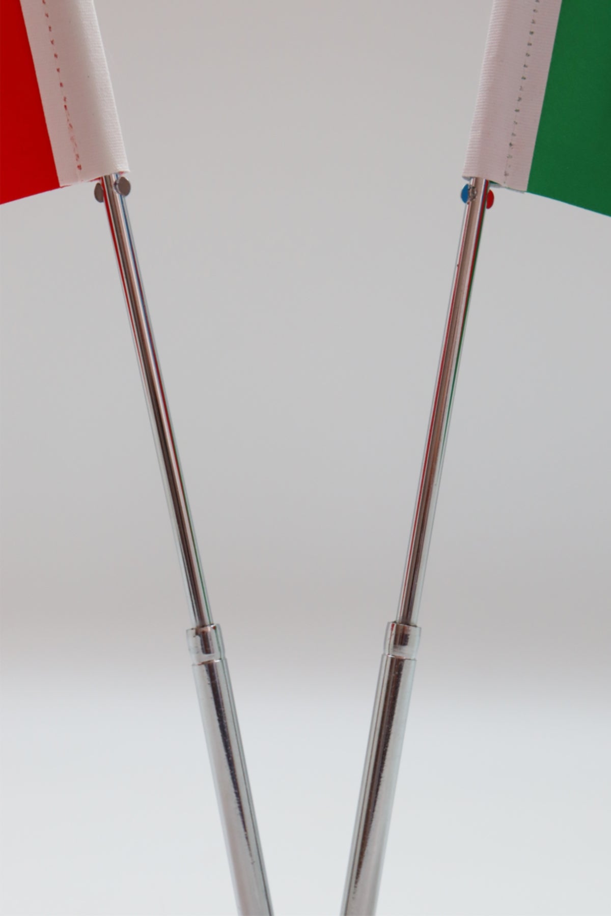 Avustralya Turkiye masa bayragi krom detay