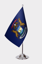 Michigan State Desk Flags — Full View