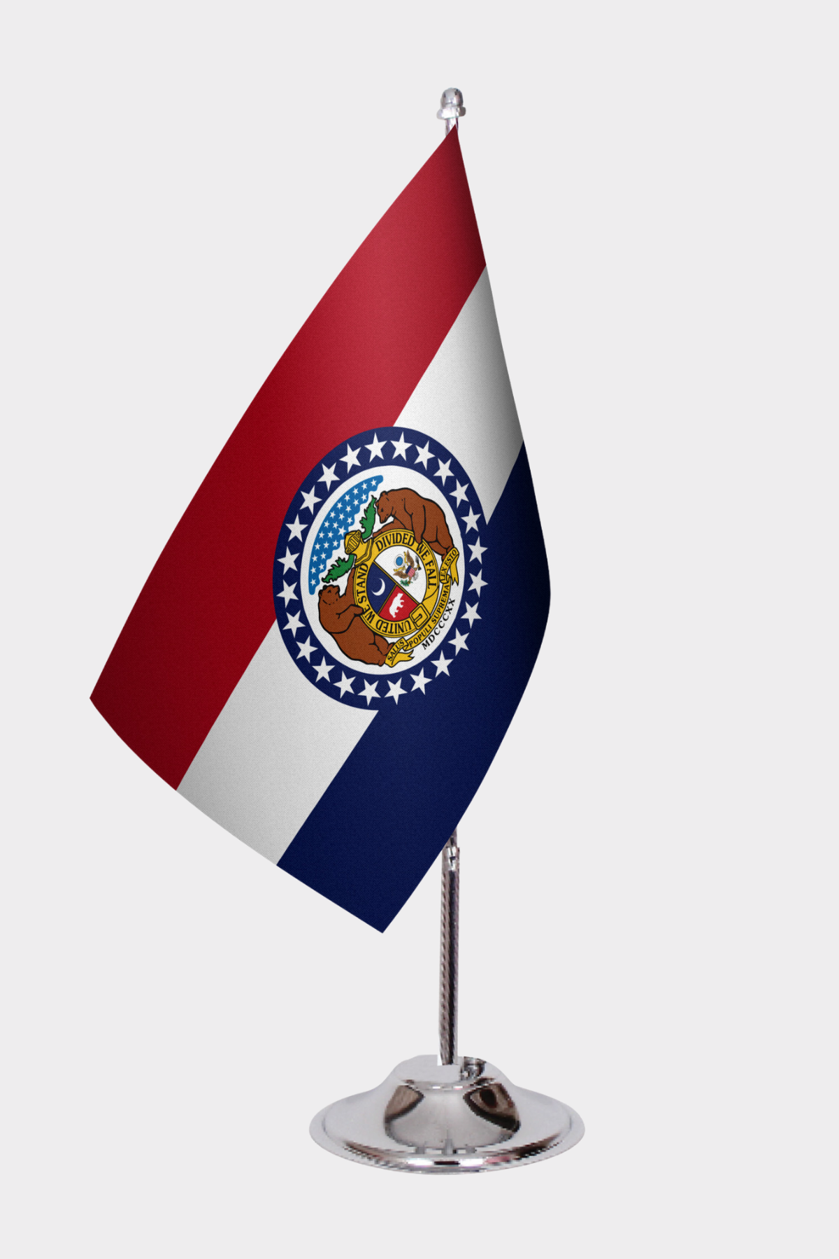 Missouri State Desk Flags — Full View