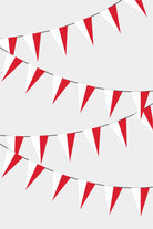 Monako Triangular Flag Bunting - 50 Meters Premium Pennant Flags for Party Decoration | Professional Quality Raschel Fabric