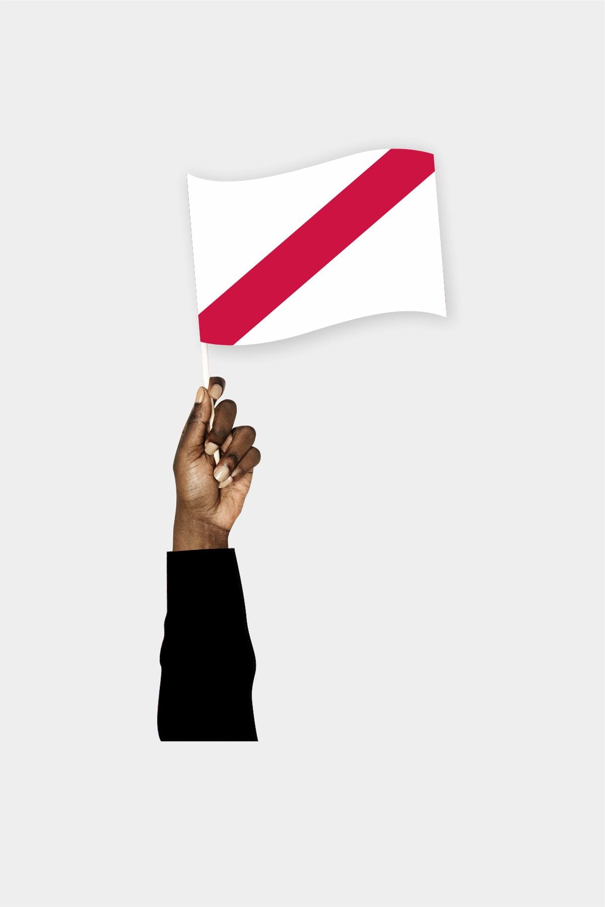 Namibia handheld flag on stick - durable polyester country flag for events and parades