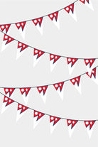 Nepal Triangular Flag Bunting - 50 Meters Premium Pennant Flags for Party Decoration | Professional Quality Raschel Fabric