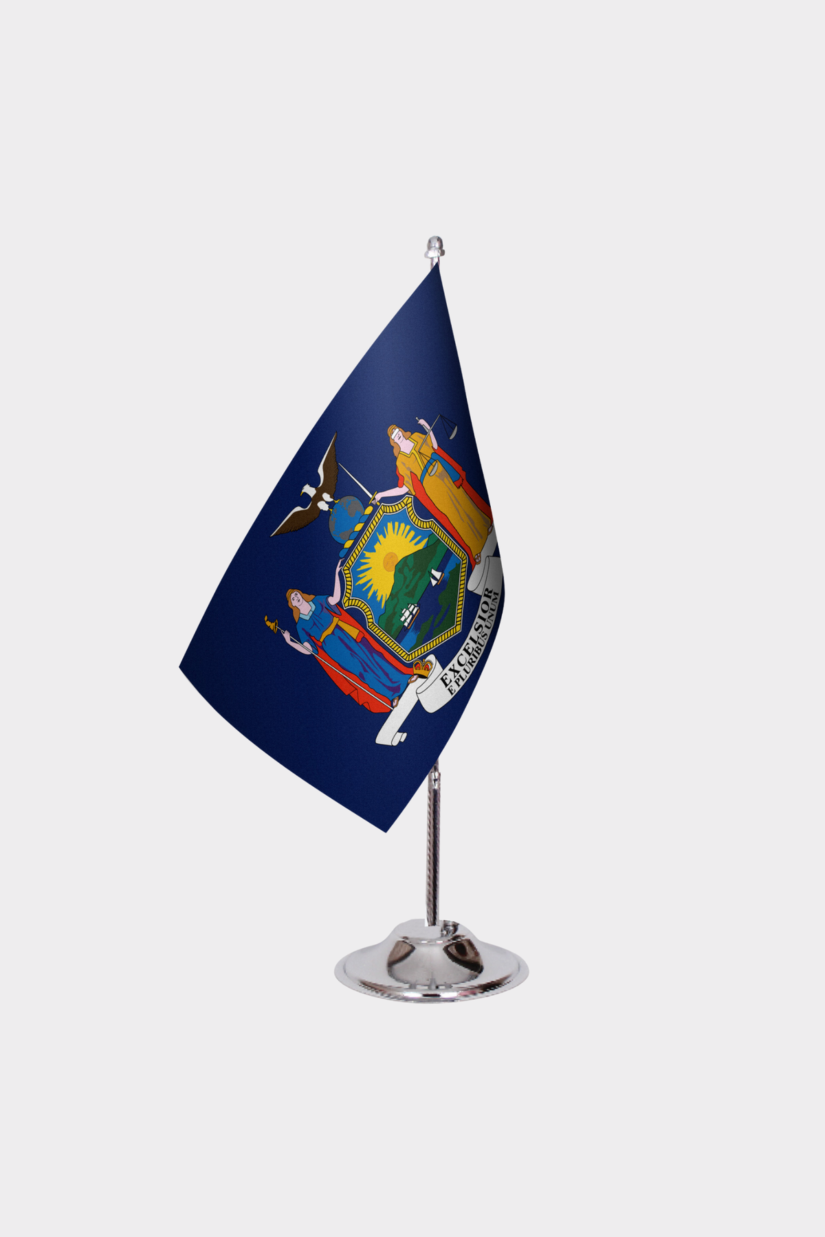 New York State Desk Flags — Double Satin