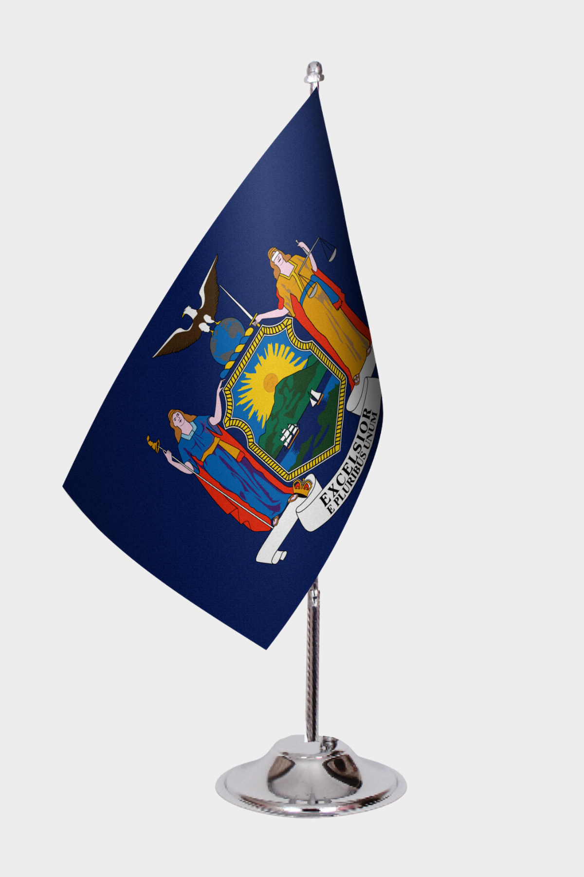 New York State Desk Flags — Full View