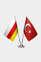 Ensemble de Drapeaux de Bureau Ossétie du Nord & Turquie