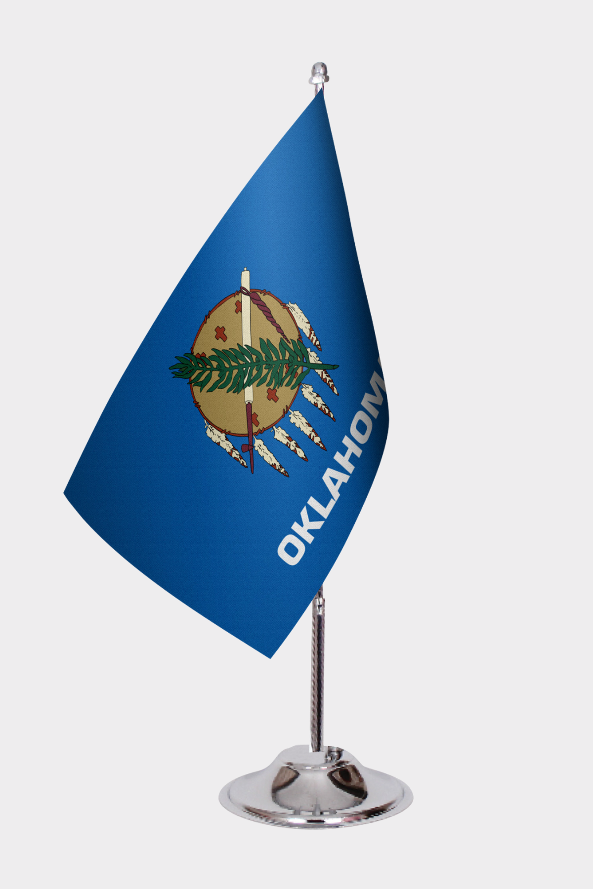 Oklahoma State Desk Flags — Full View
