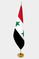 Old Syria Official Indoor Flag — Double Satin, Gold Pole