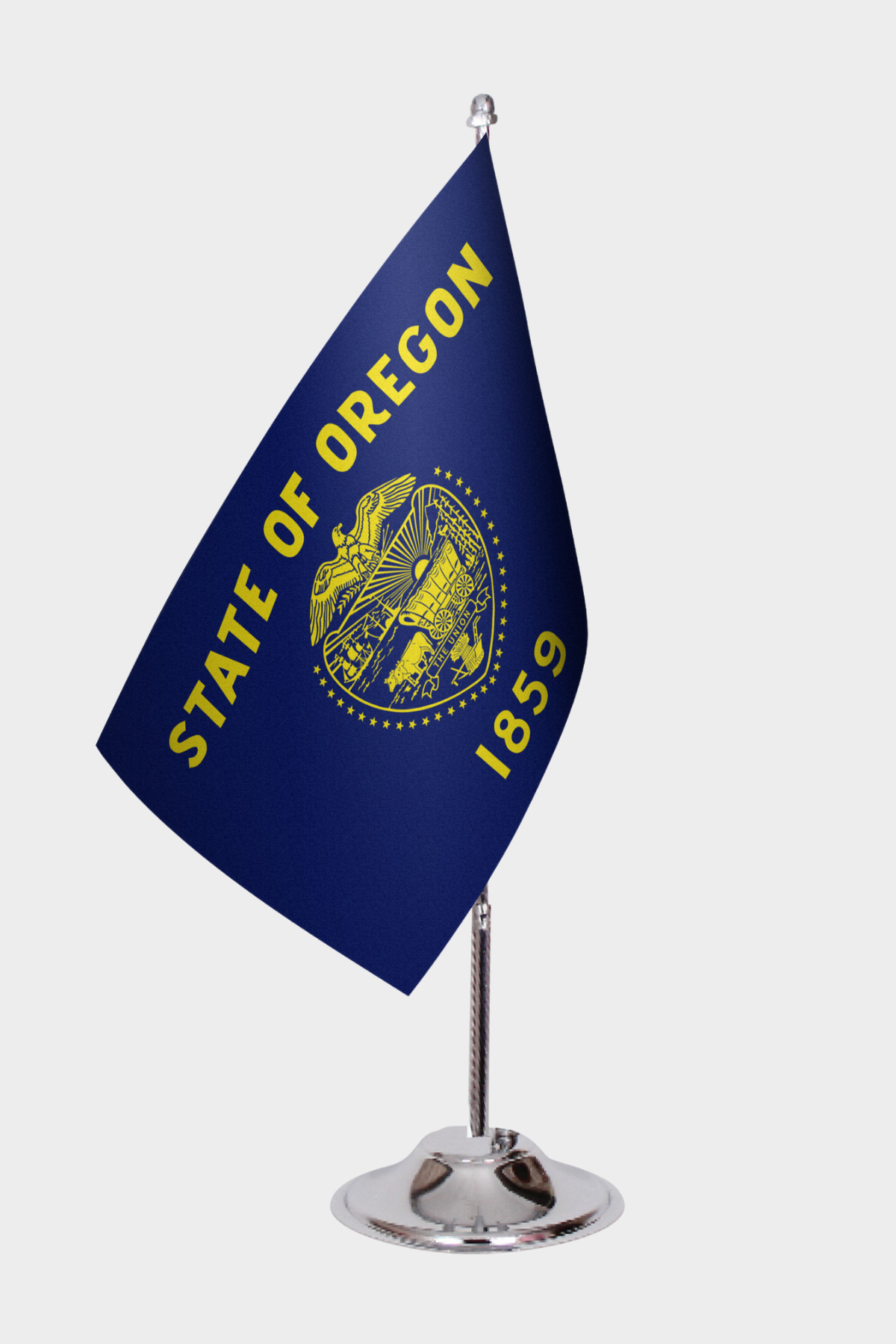 Oregon State Desk Flags — Full View
