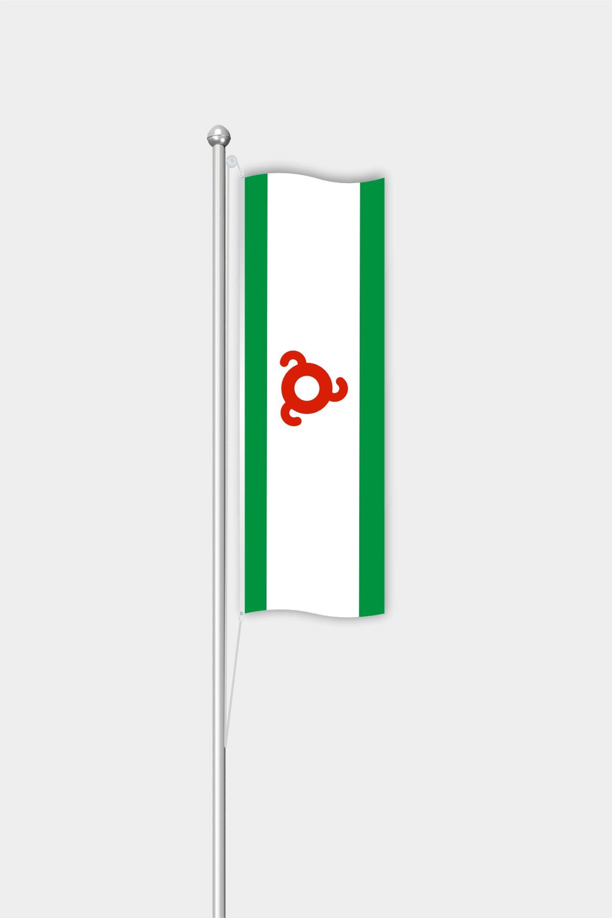 Drapeau vertical de l'Ingouchie pour l'extérieur
