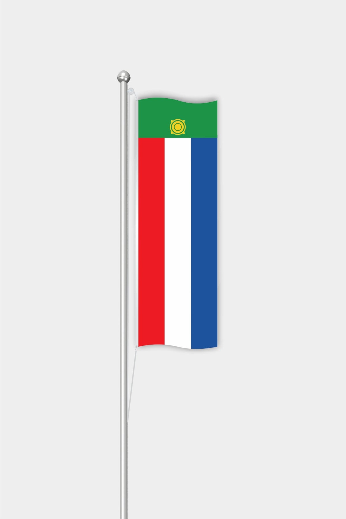 Drapeau vertical de la Khakassie pour l'extérieur