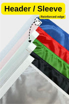 Drapeau vertical de l'Ossétie du Nord pour l'extérieur — vue d'ensemble