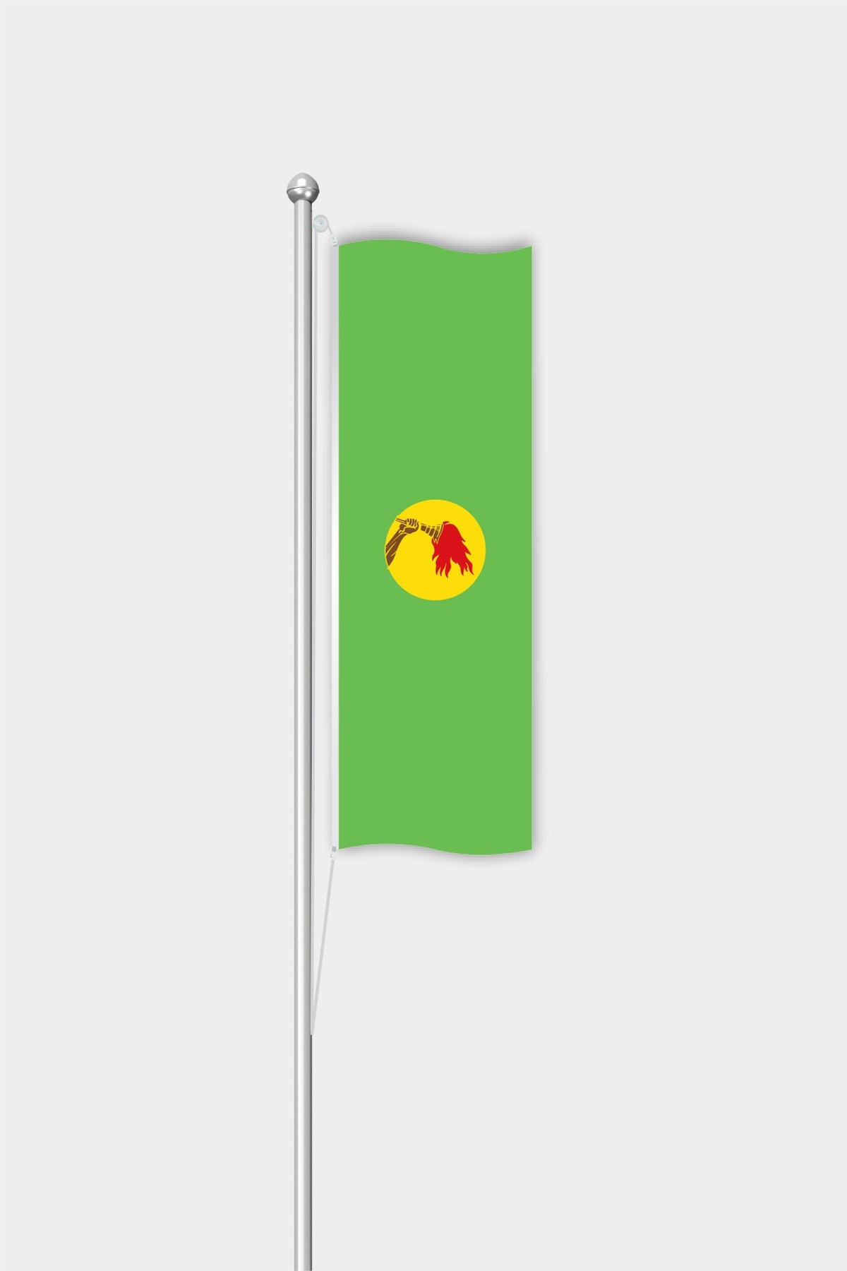 Drapeau vertical du Zaïre pour l'extérieur