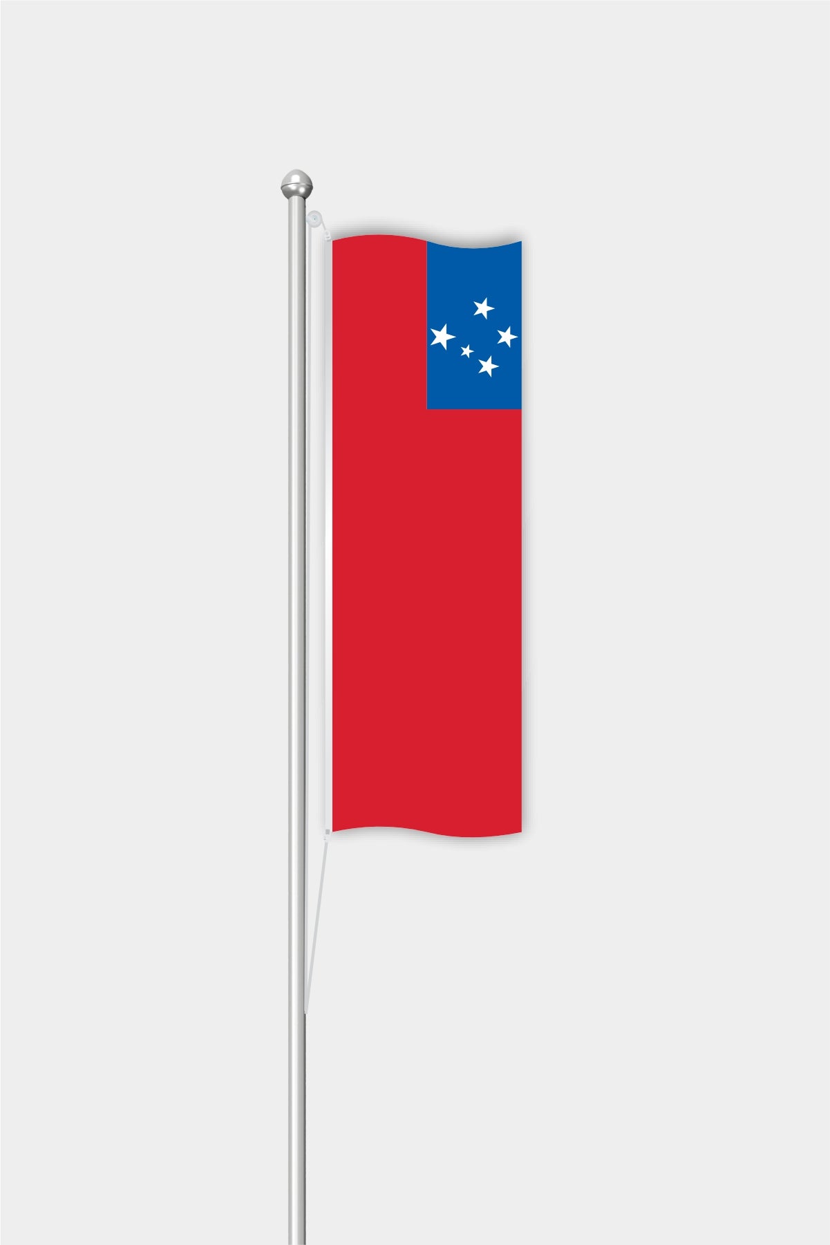 Outdoor Vertical Samoa Flag — Polyester