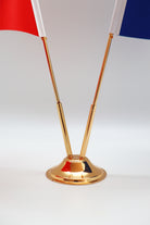 Endonezya Turkiye masa bayragi gold detay