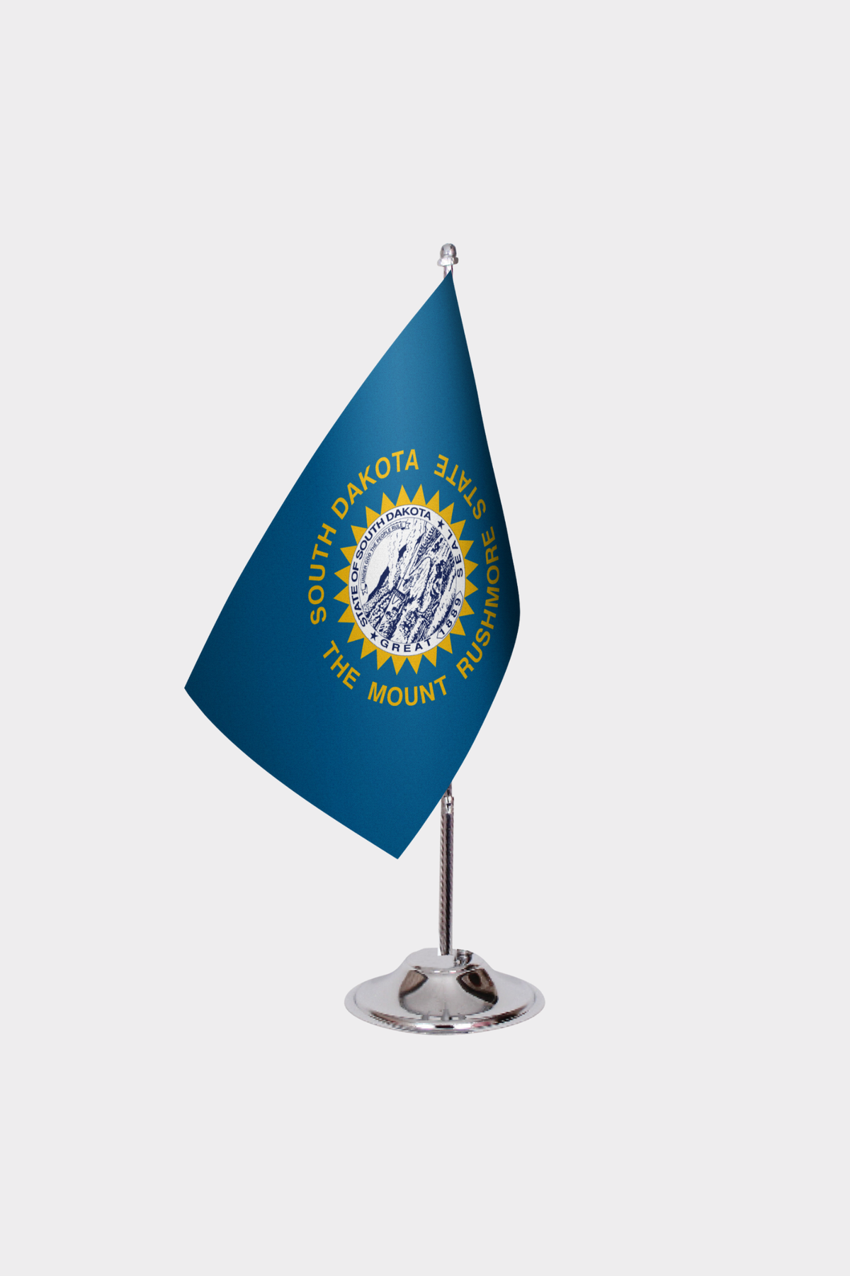 South Dakota State Desk Flags — Double Satin